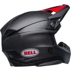 Bell Moto-10 Spherical Satin Helmet -Motorcycle Helmet Store bell moto 10 spherical satin helmet gloss red black back right 16433.1697540377