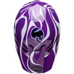 Bell Moto-10 Spherical Slayco Helmet -Motorcycle Helmet Store bell moto 10 spherical slayco helmet gloss purple white top 72493.1672306196