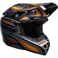 Bell Moto-10 Spherical Webb Marmont Helmet -Motorcycle Helmet Store bell moto 10 spherical webb marmont helmet black copper front right 64472.1672231012