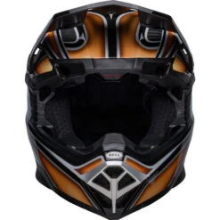 Bell Moto-10 Spherical Webb Marmont Helmet -Motorcycle Helmet Store bell moto 10 spherical webb marmont helmet black copper front 25116.1672231016