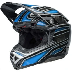 Bell Moto-10 Spherical Webb Marmont Helmet -Motorcycle Helmet Store bell moto 10 spherical webb marmont helmet gloss north carolina blue front left 85996.1696764392
