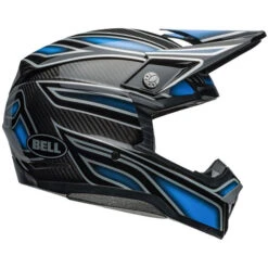 Bell Moto-10 Spherical Webb Marmont Helmet -Motorcycle Helmet Store bell moto 10 spherical webb marmont helmet gloss north carolina blue right 86728.1696764389