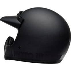 Bell Moto 3 Classic Helmet -Motorcycle Helmet Store bell moto 3 classic helmet blackout back left 89577.1671250252