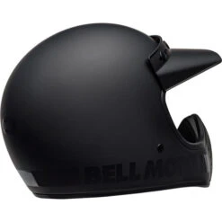 Bell Moto 3 Classic Helmet -Motorcycle Helmet Store bell moto 3 classic helmet blackout back right 83247.1671100518