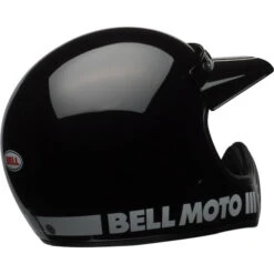 Bell Moto 3 Classic Helmet -Motorcycle Helmet Store bell moto 3 classic helmet gloss black back right 41784.1671100387