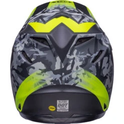 Bell Moto-9 MIPS Venom Helmet -Motorcycle Helmet Store bell moto 9 mips helmet venom matte black camo hi viz yellow back 10280.1632323331