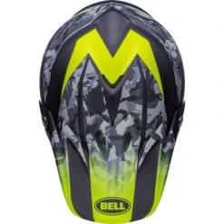 Bell Moto-9 MIPS Venom Helmet -Motorcycle Helmet Store bell moto 9 mips helmet venom matte black camo hi viz yellow top 07859.1632323328