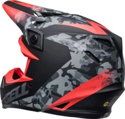 Bell Moto-9 MIPS Venom Helmet -Motorcycle Helmet Store bell moto 9 mips helmet venom matte black camo infrared back left 89072.1632323392