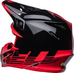 Bell Moto-9 MIPS Louver Helmet -Motorcycle Helmet Store bell moto 9 mips louver helmet gloss black red back left 38243.1633277195