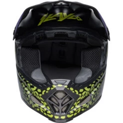 Bell Moto-9 Youth MIPS Slayco Helmet -Motorcycle Helmet Store bell moto 9 youth mips helmet slayco matte black hi viz yellow front 85461.1632984463