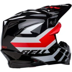 Bell Moto-9S Flex Banshee Helmet -Motorcycle Helmet Store bell moto 9s flex banshee helmet black red back right 89389.1672407102