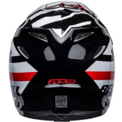 Bell Moto-9S Flex Banshee Helmet -Motorcycle Helmet Store bell moto 9s flex banshee helmet black red back 17789.1672407108