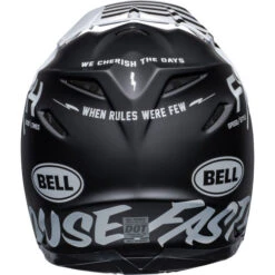 Bell Moto-9S Flex Fasthouse Flex Crew Helmet -Motorcycle Helmet Store bell moto 9s flex fasthouse flex crew helmet black white back 44174.1672400522