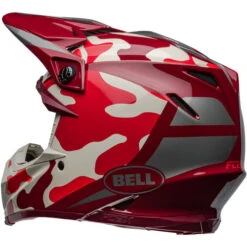 Bell Moto-9S Flex Ferrandis Mechant Helmet -Motorcycle Helmet Store bell moto 9s flex ferrandis mechant helmet gloss red silver back left 15909.1696809261