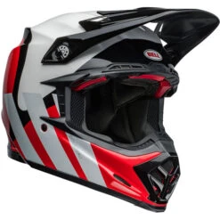 Bell Moto-9S Flex Hello Cousteau Stripes Helmet -Motorcycle Helmet Store bell moto 9s flex hello cousteau stripes helmet gloss white red front right 00311.1696807922