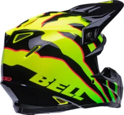 Bell Moto-9S Flex Claw Helmet -Motorcycle Helmet Store bell moto 9s flex helmet claw gloss black green back right 68268.1633275383