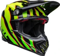 Bell Moto-9S Flex Claw Helmet -Motorcycle Helmet Store bell moto 9s flex helmet claw gloss black green front right 99910.1633275393