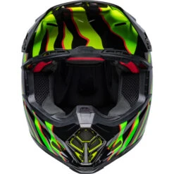 Bell Moto-9S Flex Claw Helmet -Motorcycle Helmet Store bell moto 9s flex helmet claw gloss black green front 81371.1633275389