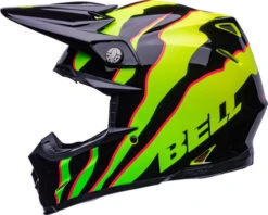 Bell Moto-9S Flex Claw Helmet -Motorcycle Helmet Store bell moto 9s flex helmet claw gloss black green left 69265.1633275402
