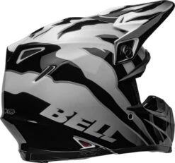 Bell Moto-9S Flex Claw Helmet -Motorcycle Helmet Store bell moto 9s flex helmet claw gloss black white back right 92762.1633275412