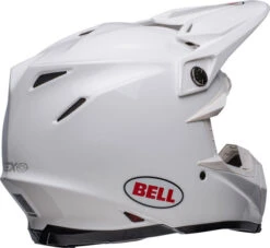 Bell Moto-9S Flex Helmet Solids -Motorcycle Helmet Store bell moto 9s flex helmet gloss white back right 70909.1633275834