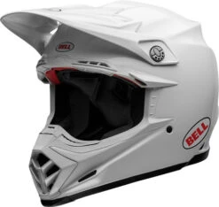 Bell Moto-9S Flex Helmet Solids -Motorcycle Helmet Store bell moto 9s flex helmet gloss white front left 63535.1633275828