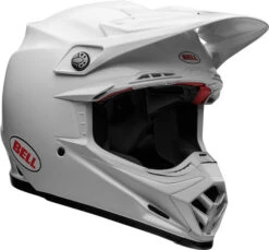 Bell Moto-9S Flex Helmet Solids -Motorcycle Helmet Store bell moto 9s flex helmet gloss white front right 48746.1633275830