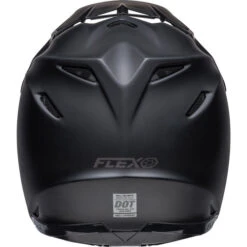 Bell Moto-9S Flex Helmet Solids -Motorcycle Helmet Store bell moto 9s flex helmet matte black back 21702.1633275822
