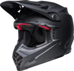 Bell Moto-9S Flex Helmet Solids -Motorcycle Helmet Store bell moto 9s flex helmet matte black front left 46362.1633275808