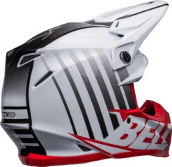 Bell Moto-9S Flex Sprint Helmet -Motorcycle Helmet Store bell moto 9s flex helmet sprint matte gloss white red back right 98891.1632354891