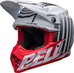 Bell Moto-9S Flex Sprint Helmet -Motorcycle Helmet Store bell moto 9s flex helmet sprint matte gloss white red front left 65081.1632354853