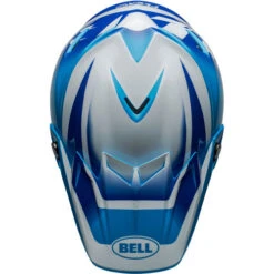 Bell Moto-9S Flex Rail Helmet -Motorcycle Helmet Store bell moto 9s flex rail helmet gloss blue white top 17129.1696896404