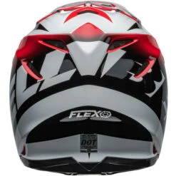 Bell Moto-9S Flex Rail Helmet -Motorcycle Helmet Store bell moto 9s flex rail helmet gloss red white back 05785.1696897631