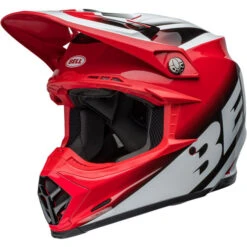 Bell Moto-9S Flex Rail Helmet -Motorcycle Helmet Store bell moto 9s flex rail helmet gloss red white front left 89990.1696897605