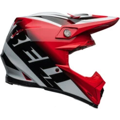 Bell Moto-9S Flex Rail Helmet -Motorcycle Helmet Store bell moto 9s flex rail helmet gloss red white right 42595.1696897597