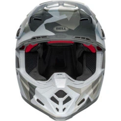 Bell Moto-9S Flex Rover Helmet -Motorcycle Helmet Store bell moto 9s flex rover helmet gloss white camo front 18864.1696901300