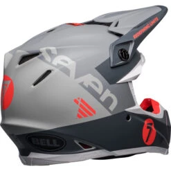 Bell Moto-9S Flex Seven Vanguard Helmet -Motorcycle Helmet Store bell moto 9s flex seven vanguard helmet matte charcoal orange back right 96752.1672405143