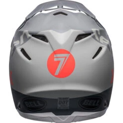 Bell Moto-9S Flex Seven Vanguard Helmet -Motorcycle Helmet Store bell moto 9s flex seven vanguard helmet matte charcoal orange back 23762.1672405151