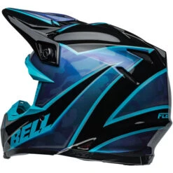 Bell Moto-9S Flex Sprite Helmet -Motorcycle Helmet Store bell moto 9s flex sprite helmet gloss black blue back left 50870.1696903039