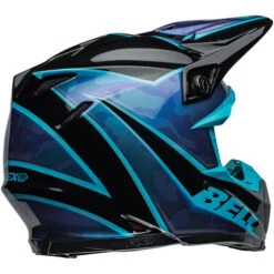 Bell Moto-9S Flex Sprite Helmet -Motorcycle Helmet Store bell moto 9s flex sprite helmet gloss black blue back right 26339.1696903043