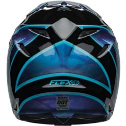 Bell Moto-9S Flex Sprite Helmet -Motorcycle Helmet Store bell moto 9s flex sprite helmet gloss black blue back 82280.1696903049