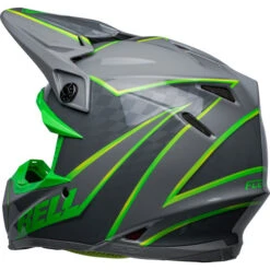 Bell Moto-9S Flex Sprite Helmet -Motorcycle Helmet Store bell moto 9s flex sprite helmet sprite gloss gray green back left 88431.1672399171