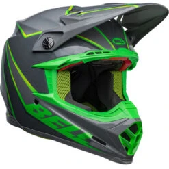 Bell Moto-9S Flex Sprite Helmet -Motorcycle Helmet Store bell moto 9s flex sprite helmet sprite gloss gray green front right 73032.1672399165