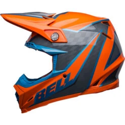 Bell Moto-9S Flex Sprite Helmet -Motorcycle Helmet Store bell moto 9s flex sprite helmet sprite gloss orange gray left 40692.1672399196