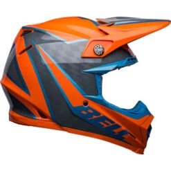 Bell Moto-9S Flex Sprite Helmet -Motorcycle Helmet Store bell moto 9s flex sprite helmet sprite gloss orange gray right 71646.1672399199