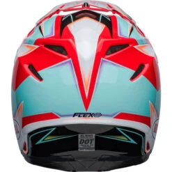 Bell Moto-9S Flex Tagger Edge Helmet 21 Bell Moto-9S Flex Tagger Edge Helmet -Motorcycle Helmet Store bell moto 9s flex tagger edge helmet gloss white aqua back 85178.1672403094