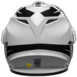 Bell MX-9 Adventure MIPS Alpine Helmet -Motorcycle Helmet Store bell mx 9 adventure mips alpine helmet gloss white black back 86794.1696903852