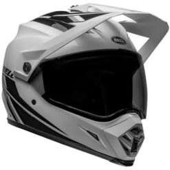 Bell MX-9 Adventure MIPS Alpine Helmet -Motorcycle Helmet Store bell mx 9 adventure mips alpine helmet gloss white black front right 39996.1696903833