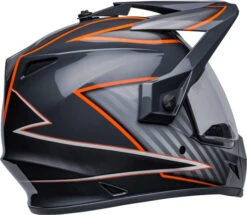 Bell MX-9 Adventure MIPS Dalton Helmet -Motorcycle Helmet Store bell mx 9 adventure mips helmet dalton gloss black orange back right clear shield 70544.1632245828