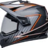 Bell MX-9 Adventure MIPS Dalton Helmet -Motorcycle Helmet Store bell mx 9 adventure mips helmet dalton gloss black orange left clear shield 95777.1632246397